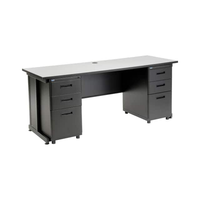 72"W X 24"D OFFICE DESK W/6 DRAW