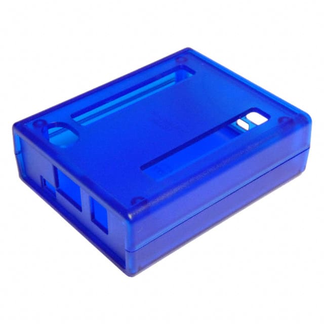 BOX ABS TRN BLUE 3.75"L X 3.04"W