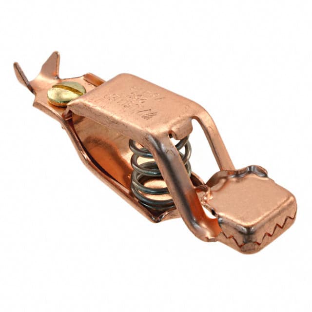 Mueller 25C copper alligator crocodile clips w/ insulators qty 2  75 amps 