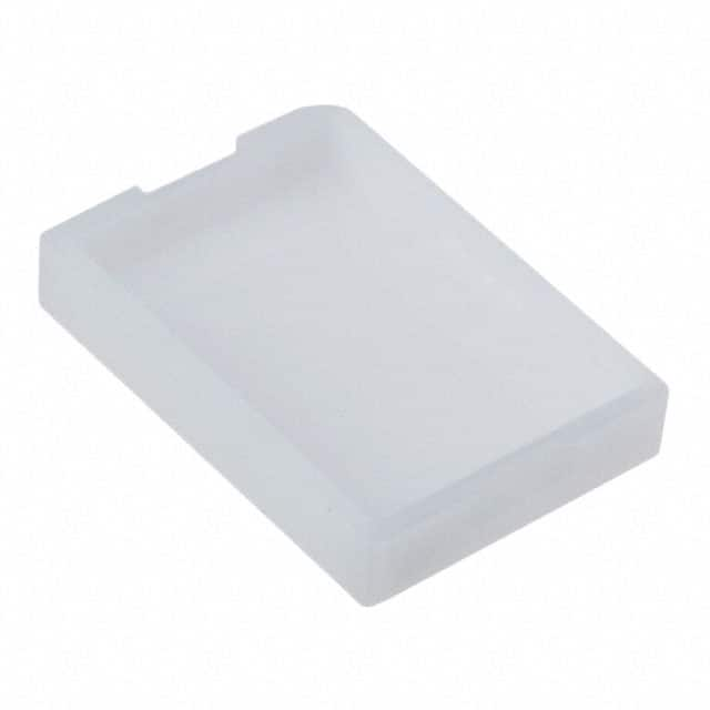 CAP PUSHBUTTON RECTANGULAR WHITE