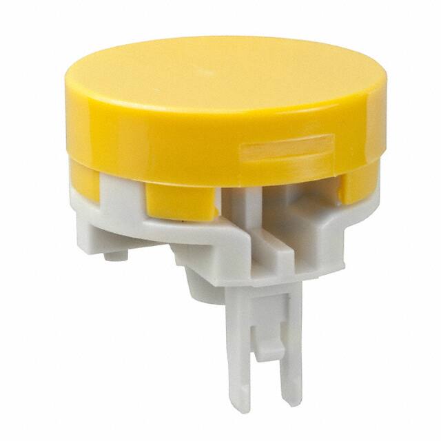 CAP PUSHBUTTON ROUND YELLOW