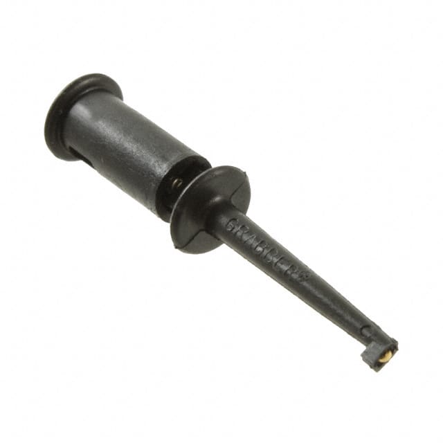 4233-0,Test Clips - Grabbers, Hooks,MICROGRABBER BLACK SOLDER 0.090""