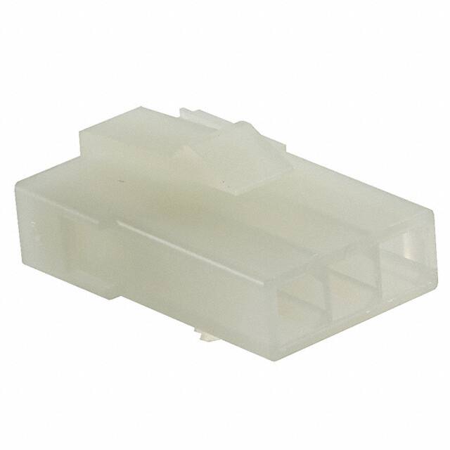 AMP 2-Pos Rectangular Housing Connector Receptacle Natural 0.163" 4.14mm Qty.10 