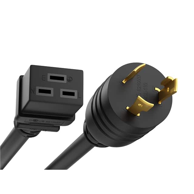 Power, Line Cables and Extension Cords>PWCD-L520PC19-20A-12F-BLK