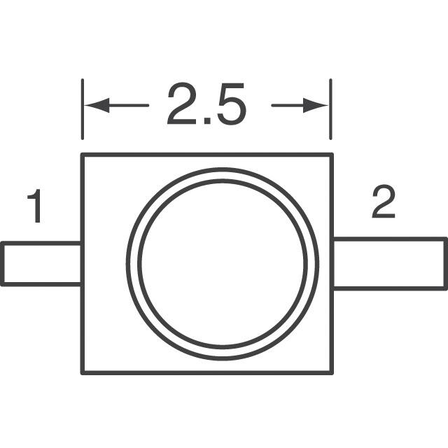 2.5mm x 2.0mm Round with Domed Top 2-SMD Gull Wing and Z-Bend Package ...